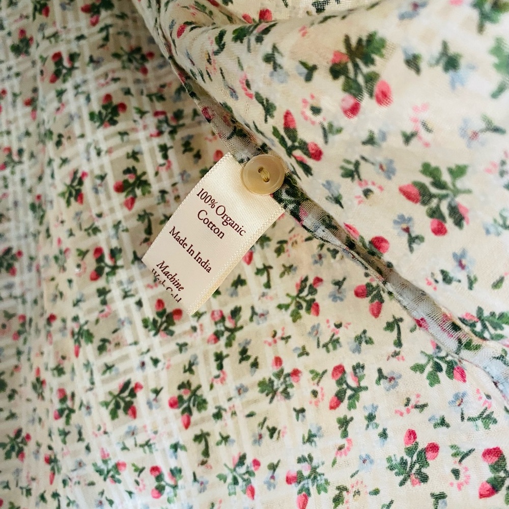 Christy Dawn Floral Blouse with Ruffle Trim - Picture 4 of 9